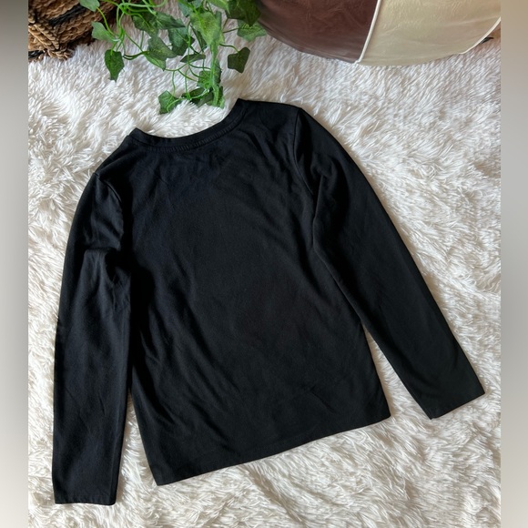 Cat & Jack Black Holiday Tree Long Sleeve Tee - Picture 16 of 16